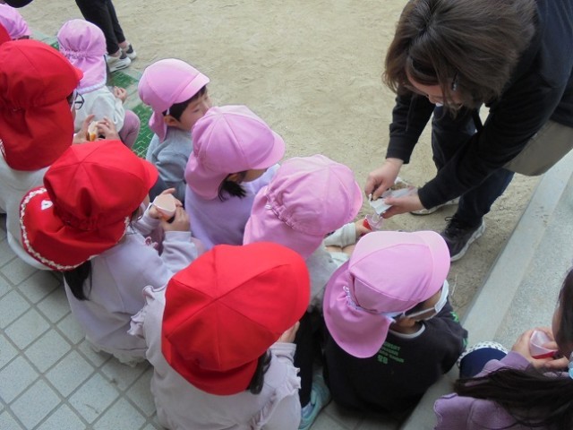 まめを入れてもらったよ