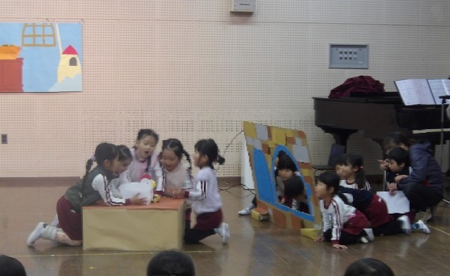 ５歳児『ジャックと豆の木』ごっこ